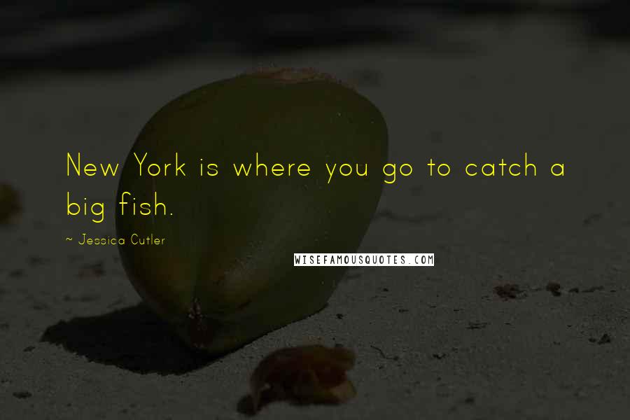 Jessica Cutler Quotes: New York is where you go to catch a big fish.