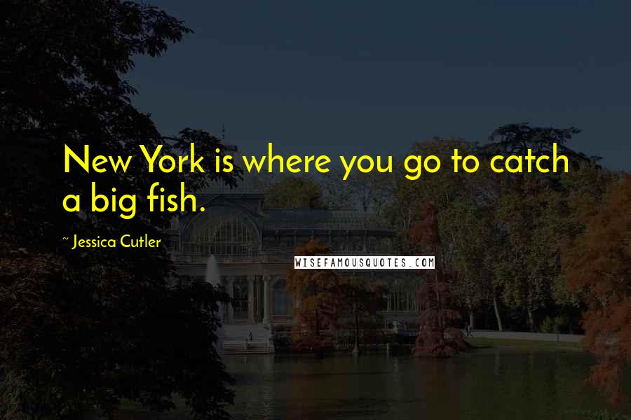 Jessica Cutler Quotes: New York is where you go to catch a big fish.