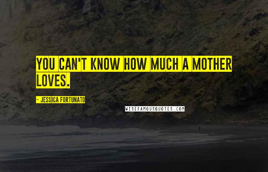 Jessica Fortunato Quotes: You can't know how much a mother loves.
