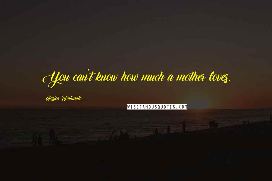 Jessica Fortunato Quotes: You can't know how much a mother loves.