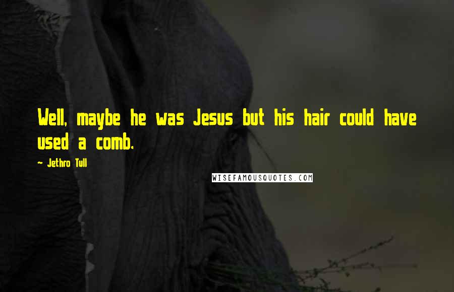 Jethro Tull Quotes: Well, maybe he was Jesus but his hair could have used a comb.