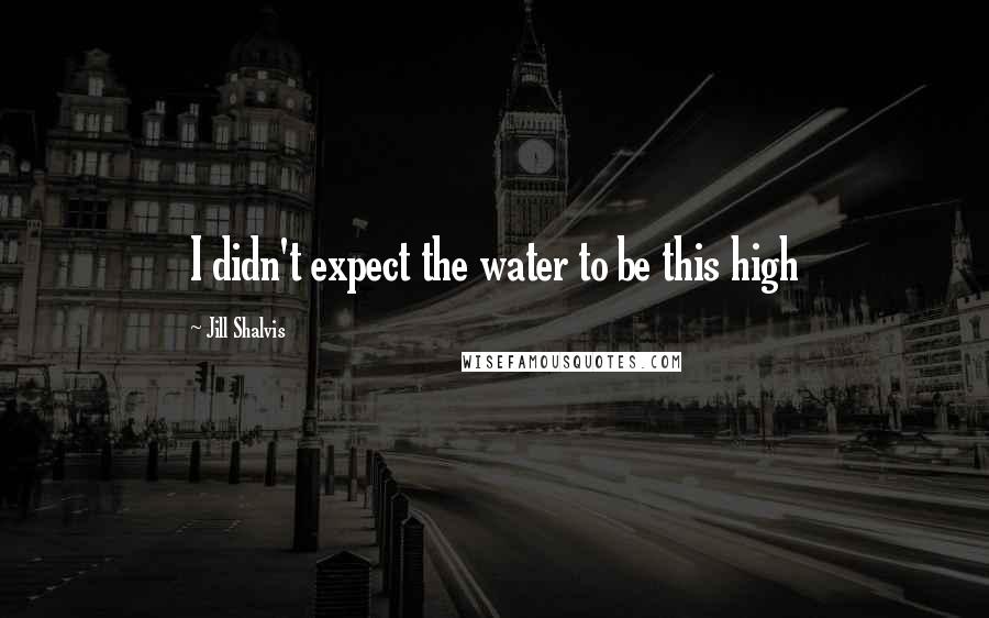 Jill Shalvis Quotes: I didn't expect the water to be this high