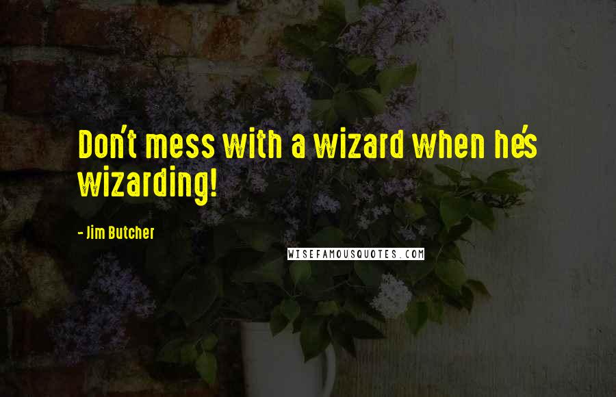 Jim Butcher Quotes: Don't mess with a wizard when he's wizarding!