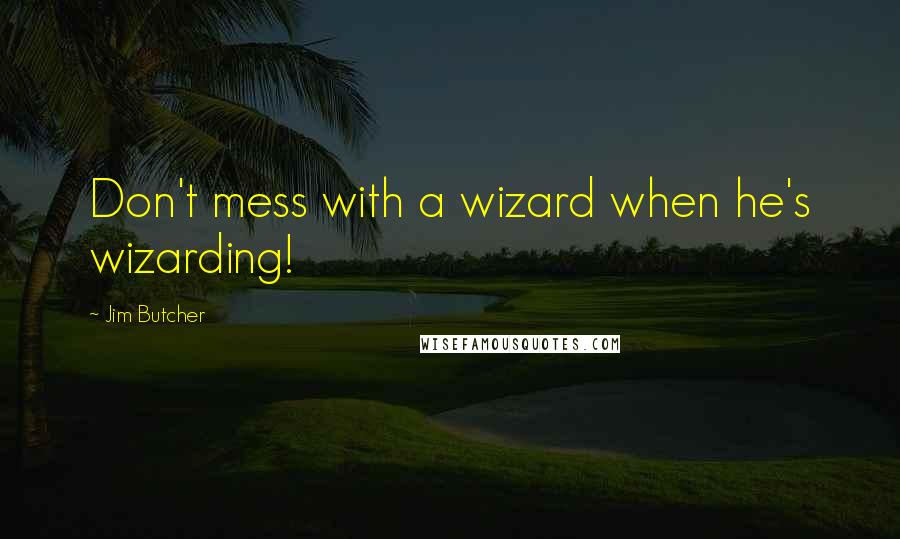 Jim Butcher Quotes: Don't mess with a wizard when he's wizarding!