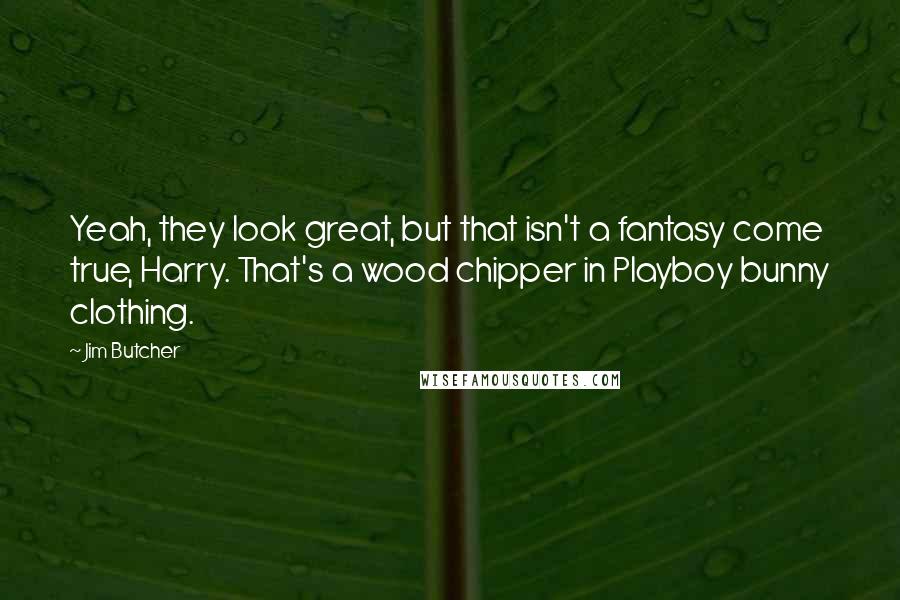 Jim Butcher Quotes: Yeah, they look great, but that isn't a fantasy come true, Harry. That's a wood chipper in Playboy bunny clothing.