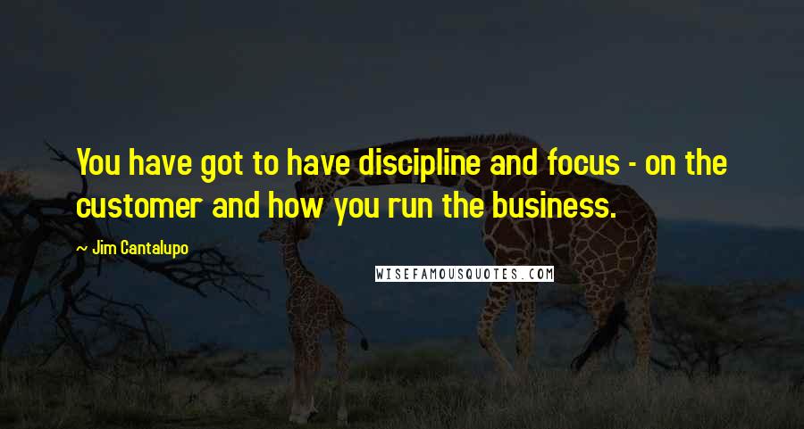 Jim Cantalupo Quotes: You have got to have discipline and focus - on the customer and how you run the business.