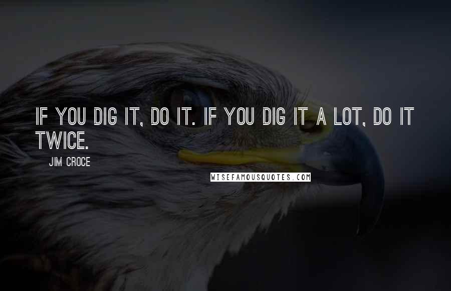 Jim Croce Quotes: If you dig it, do it. If you dig it a lot, do it twice.