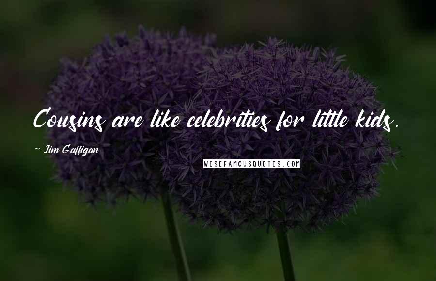 Jim Gaffigan Quotes: Cousins are like celebrities for little kids.