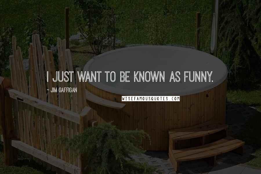 Jim Gaffigan Quotes: I just want to be known as funny.