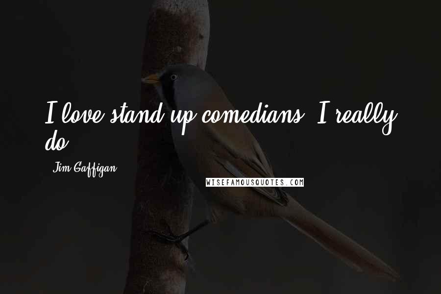 Jim Gaffigan Quotes: I love stand-up comedians. I really do.