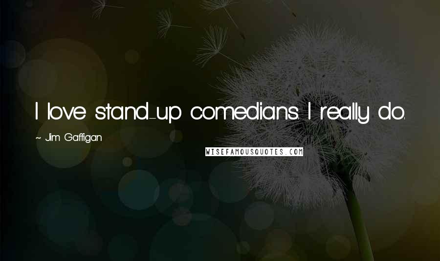 Jim Gaffigan Quotes: I love stand-up comedians. I really do.