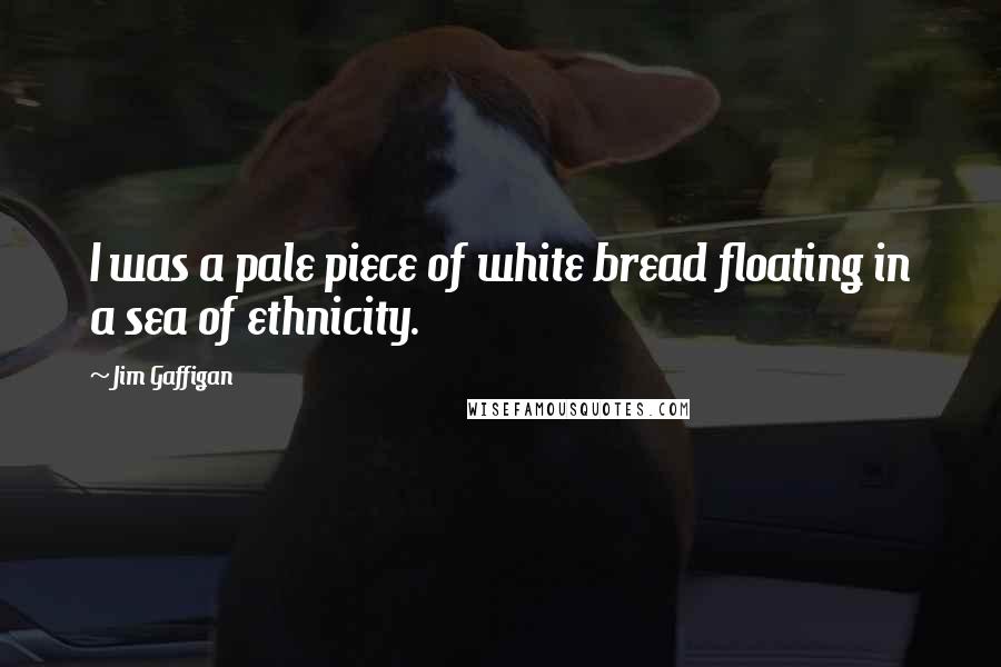 Jim Gaffigan Quotes: I was a pale piece of white bread floating in a sea of ethnicity.