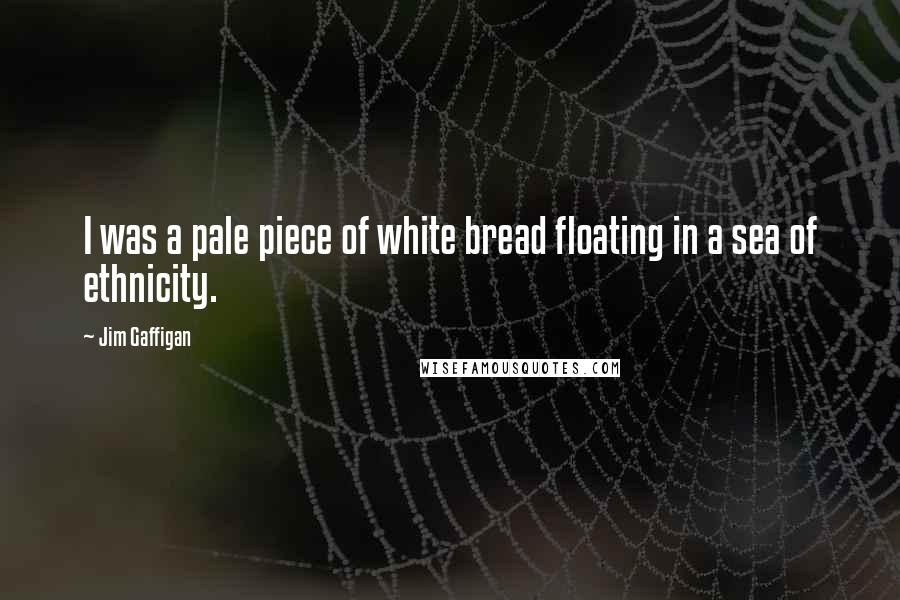 Jim Gaffigan Quotes: I was a pale piece of white bread floating in a sea of ethnicity.