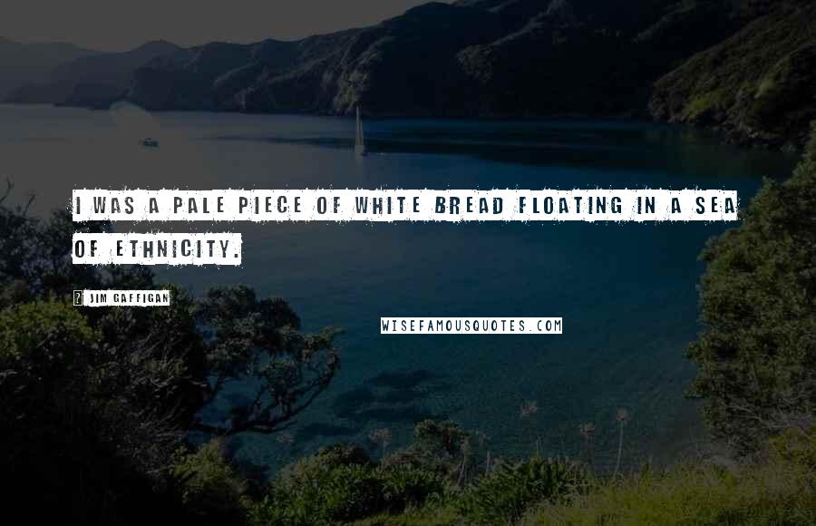 Jim Gaffigan Quotes: I was a pale piece of white bread floating in a sea of ethnicity.