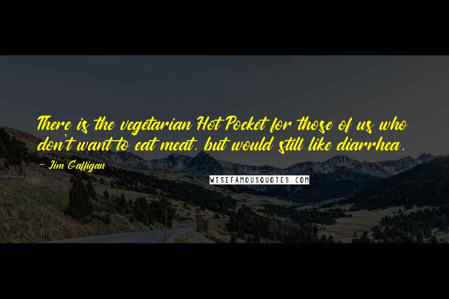 Jim Gaffigan Quotes: There is the vegetarian Hot Pocket for those of us who don't want to eat meat, but would still like diarrhea.
