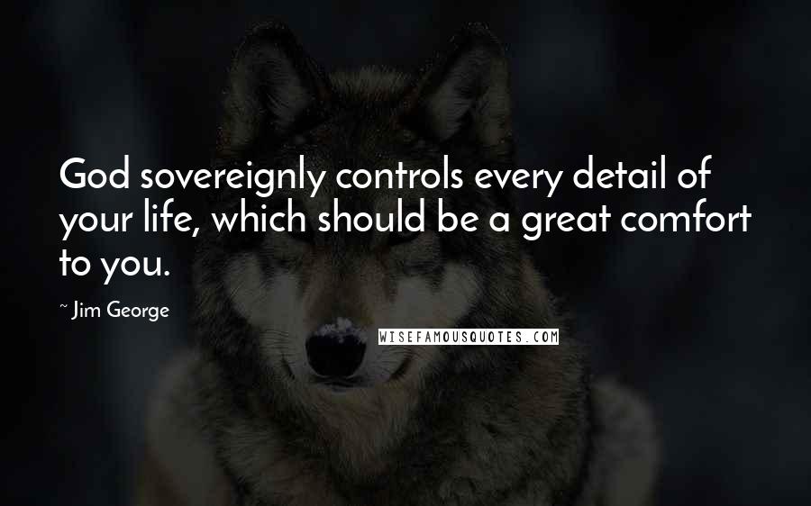 Jim George Quotes: God sovereignly controls every detail of your life, which should be a great comfort to you.