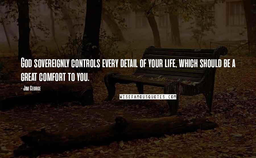 Jim George Quotes: God sovereignly controls every detail of your life, which should be a great comfort to you.