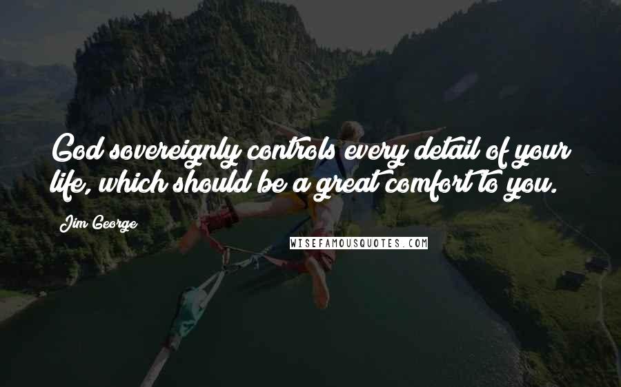 Jim George Quotes: God sovereignly controls every detail of your life, which should be a great comfort to you.