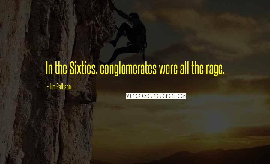 Jim Pattison Quotes: In the Sixties, conglomerates were all the rage.