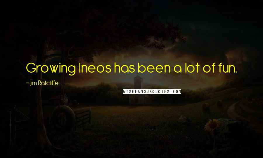 Jim Ratcliffe Quotes: Growing Ineos has been a lot of fun.