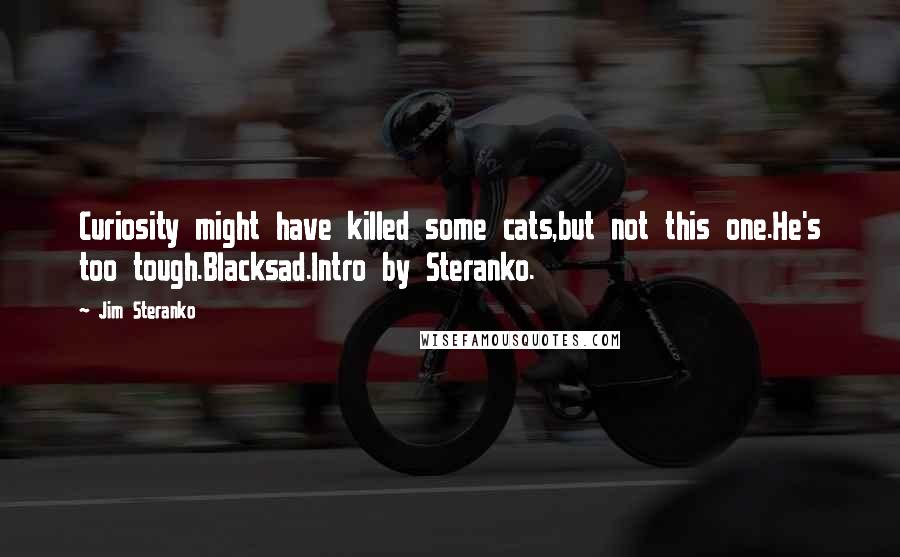 Jim Steranko Quotes: Curiosity might have killed some cats,but not this one.He's too tough.Blacksad.Intro by Steranko.