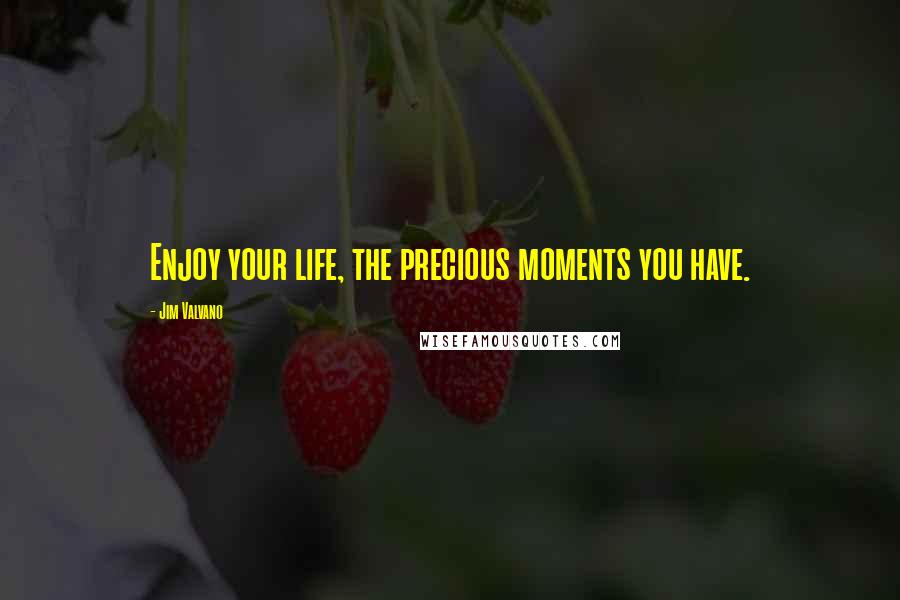 Jim Valvano Quotes: Enjoy your life, the precious moments you have.