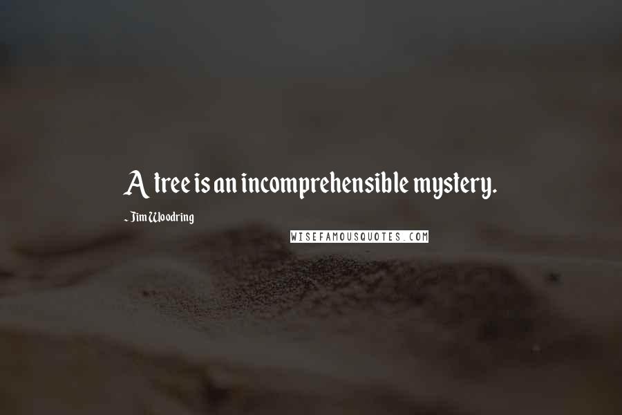 Jim Woodring Quotes: A tree is an incomprehensible mystery.