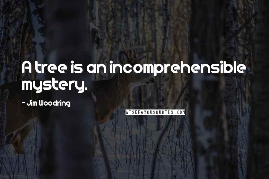 Jim Woodring Quotes: A tree is an incomprehensible mystery.