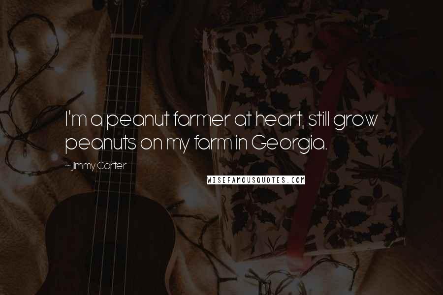 Jimmy Carter Quotes: I'm a peanut farmer at heart, still grow peanuts on my farm in Georgia.