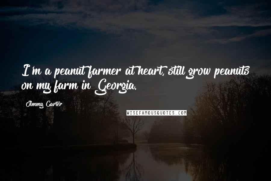 Jimmy Carter Quotes: I'm a peanut farmer at heart, still grow peanuts on my farm in Georgia.