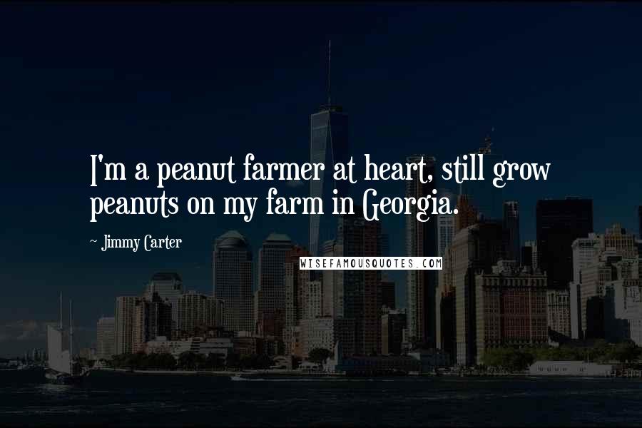 Jimmy Carter Quotes: I'm a peanut farmer at heart, still grow peanuts on my farm in Georgia.