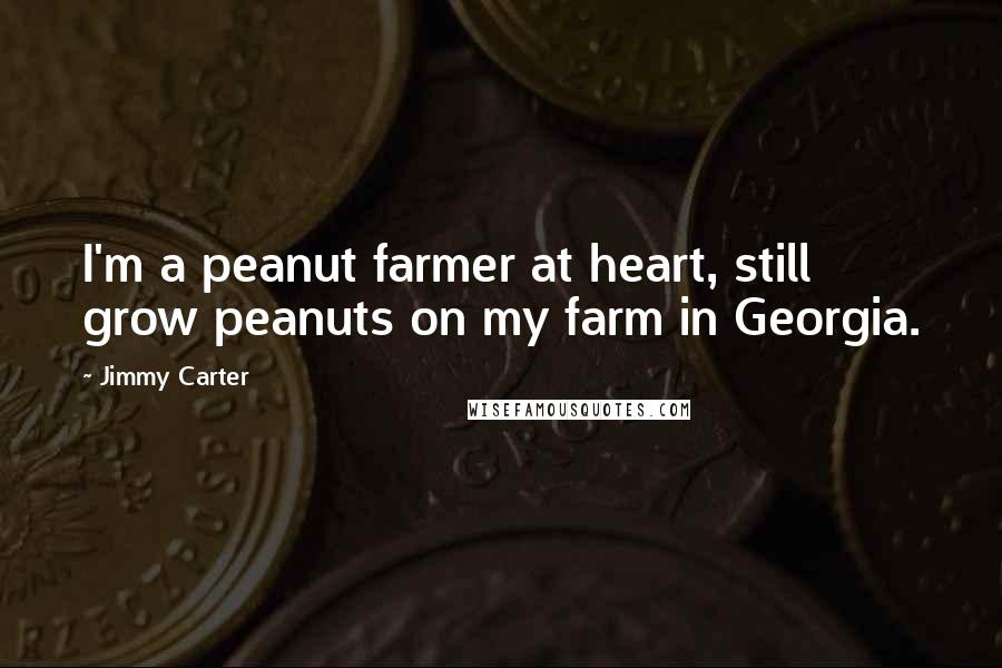 Jimmy Carter Quotes: I'm a peanut farmer at heart, still grow peanuts on my farm in Georgia.