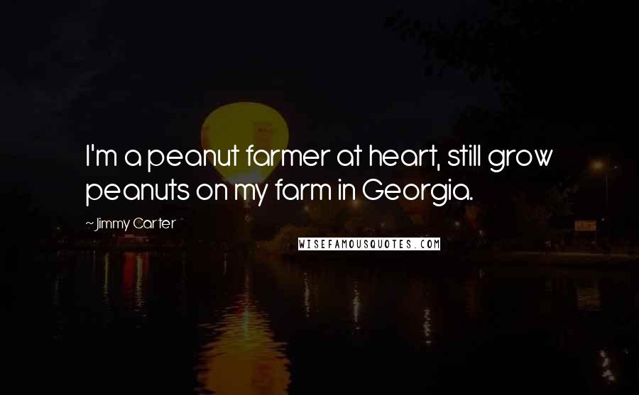 Jimmy Carter Quotes: I'm a peanut farmer at heart, still grow peanuts on my farm in Georgia.