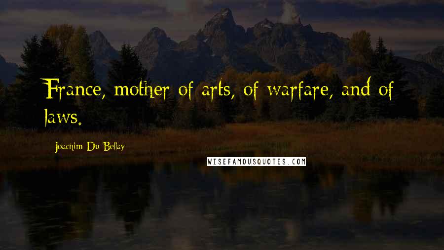 Joachim Du Bellay Quotes: France, mother of arts, of warfare, and of laws.