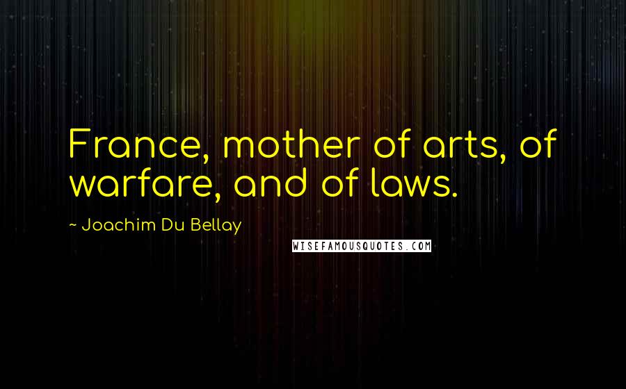 Joachim Du Bellay Quotes: France, mother of arts, of warfare, and of laws.