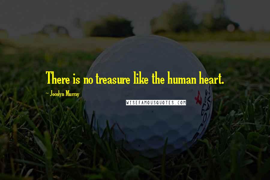 Jocelyn Murray Quotes: There is no treasure like the human heart.