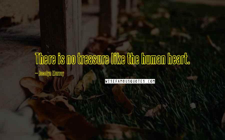 Jocelyn Murray Quotes: There is no treasure like the human heart.