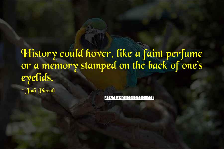 Jodi Picoult Quotes: History could hover, like a faint perfume or a memory stamped on the back of one's eyelids.