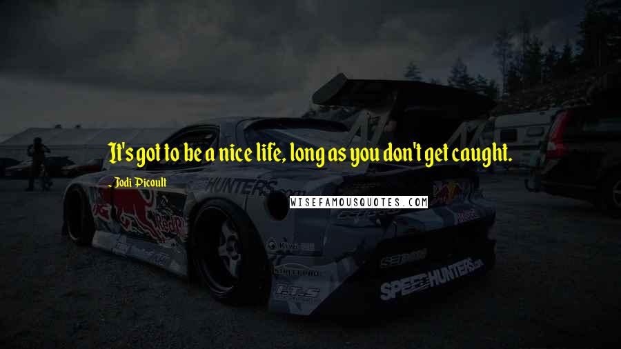 Jodi Picoult Quotes: It's got to be a nice life, long as you don't get caught.