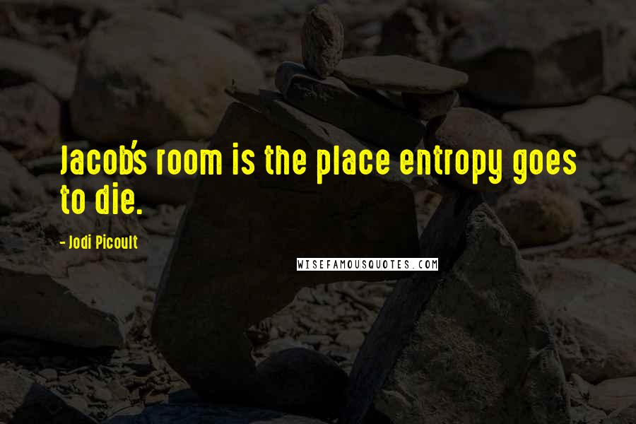 Jodi Picoult Quotes: Jacob's room is the place entropy goes to die.
