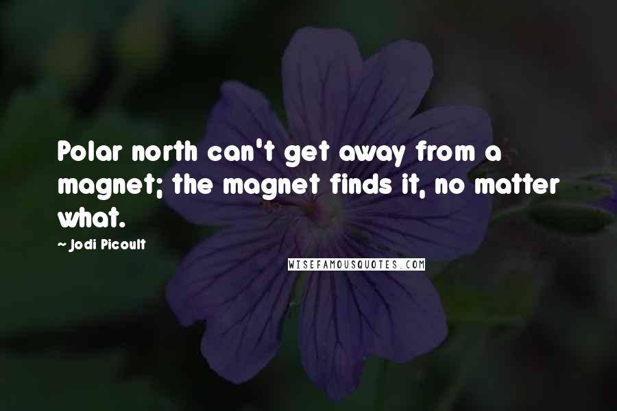 Jodi Picoult Quotes: Polar north can't get away from a magnet; the magnet finds it, no matter what.