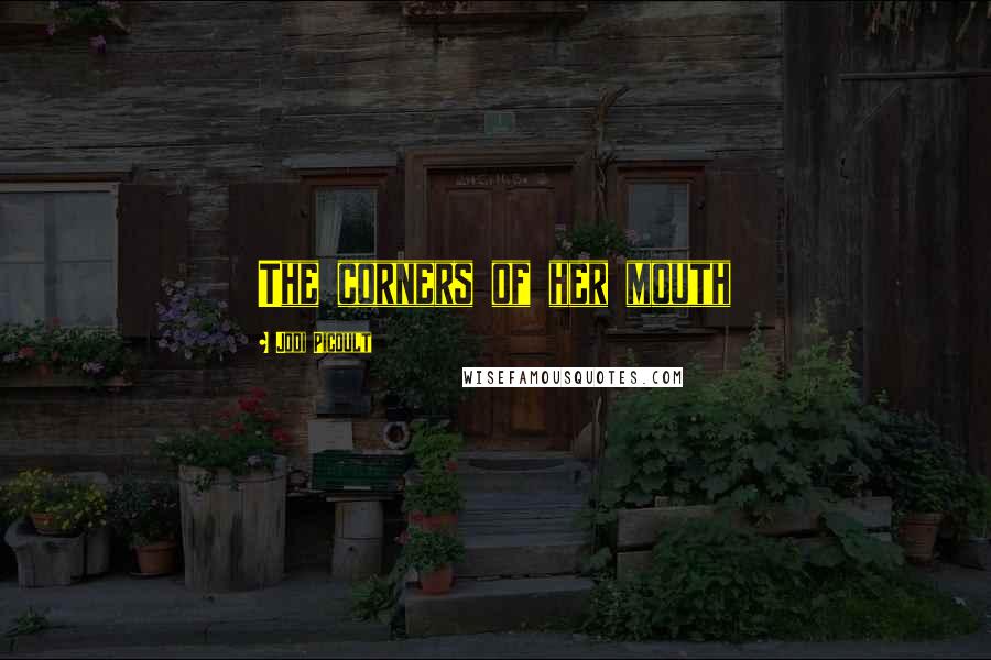Jodi Picoult Quotes: The corners of her mouth