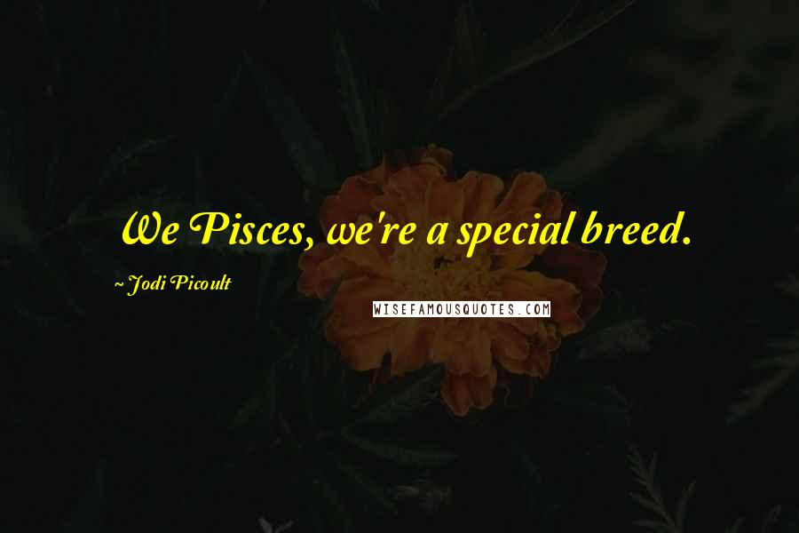 Jodi Picoult Quotes: We Pisces, we're a special breed.