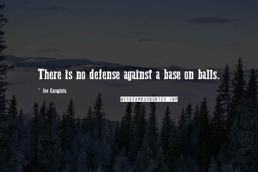 Joe Garagiola Quotes: There is no defense against a base on balls.