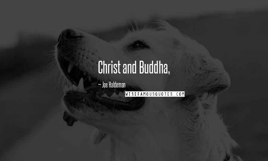 Joe Haldeman Quotes: Christ and Buddha,