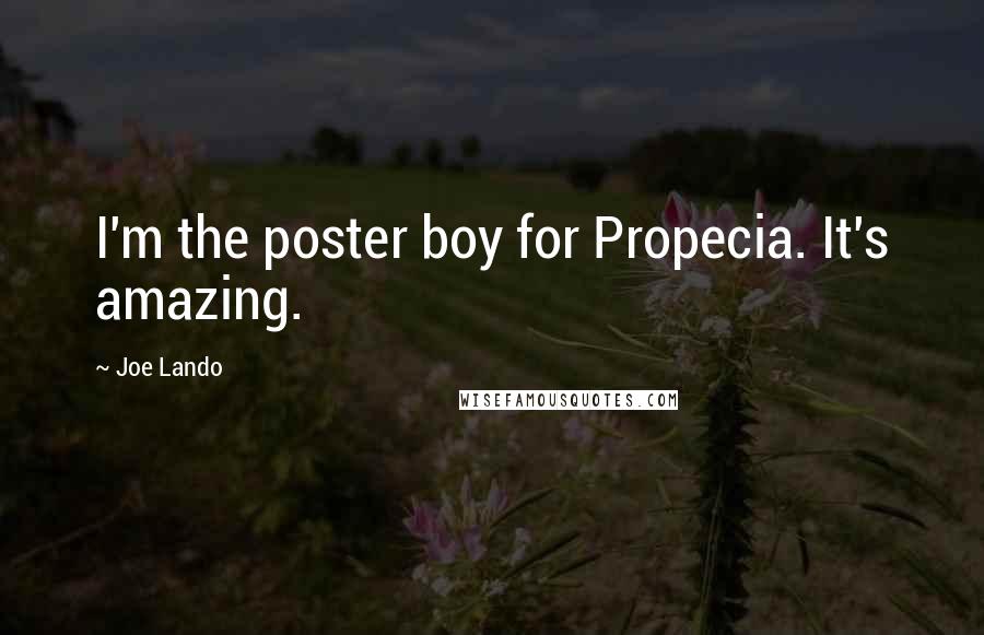 Joe Lando Quotes: I'm the poster boy for Propecia. It's amazing.