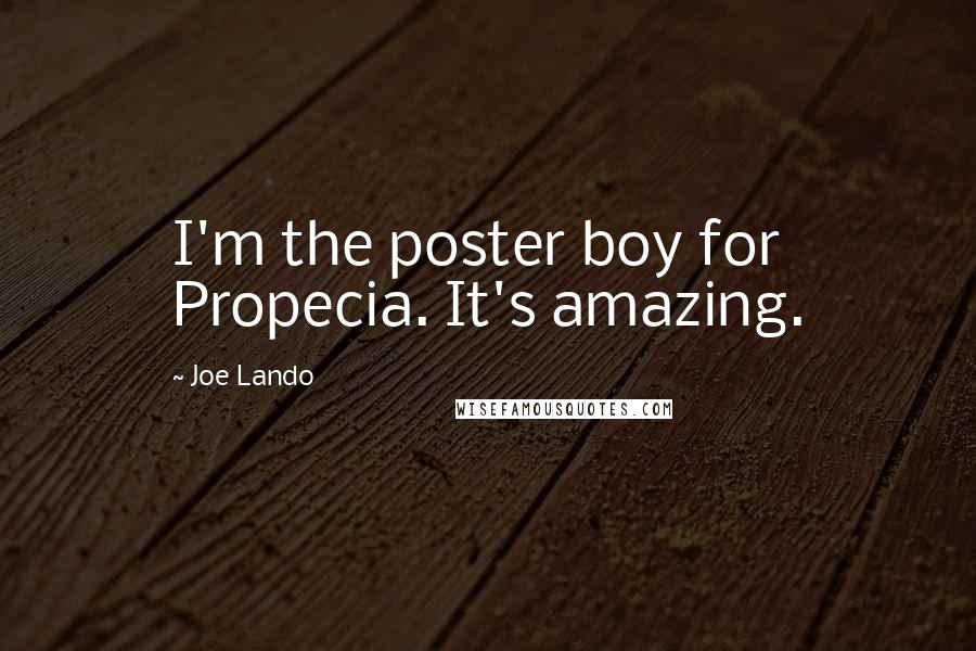 Joe Lando Quotes: I'm the poster boy for Propecia. It's amazing.