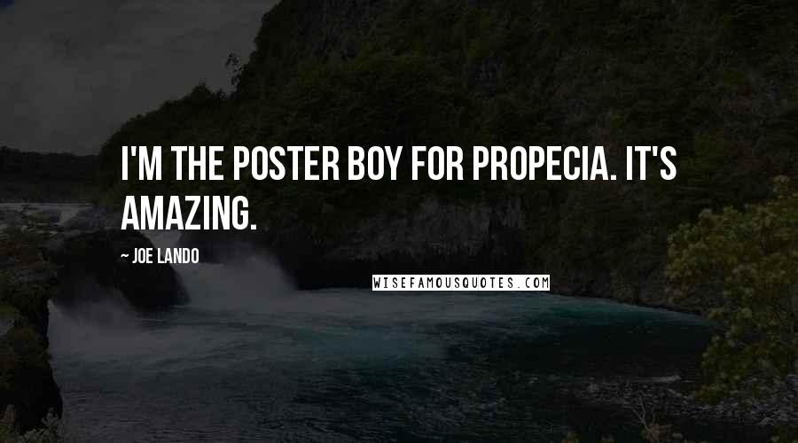 Joe Lando Quotes: I'm the poster boy for Propecia. It's amazing.