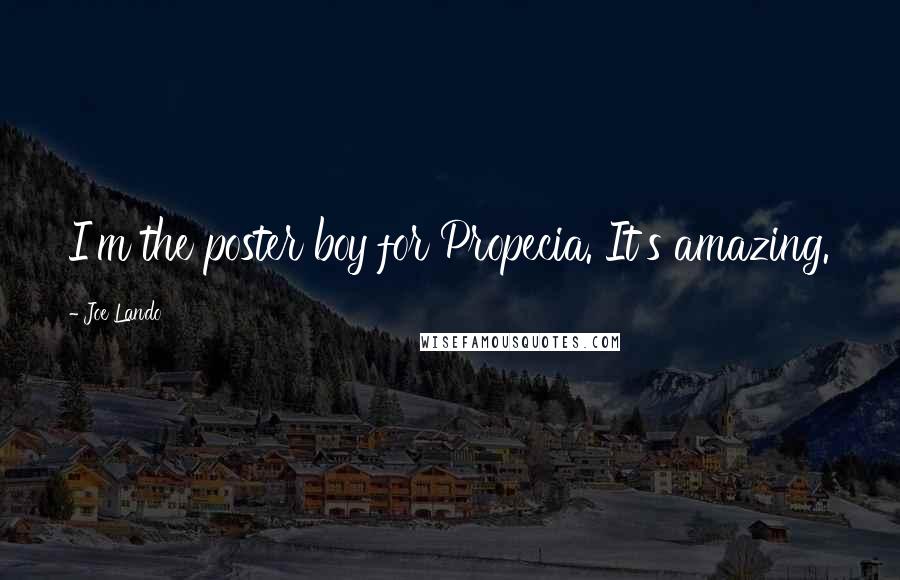 Joe Lando Quotes: I'm the poster boy for Propecia. It's amazing.