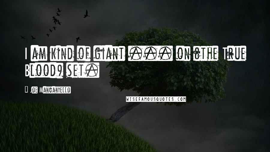 Joe Manganiello Quotes: I am kind of giant ... on (the True Blood) set.